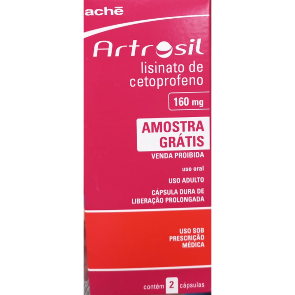 ARTROSIL CETOPROFENO 160MG 2 CÁPSULAS DE LIBERAÇÃO PROLONGADA